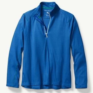 Tommy Bahama Double Eagle Half-Zip Sweatshirt Blue‎ Size L